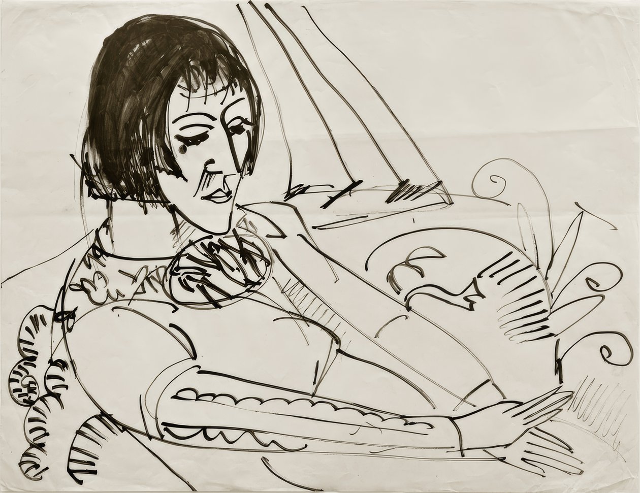 Sitzende (Erna) - Ernst Ludwig Kirchner