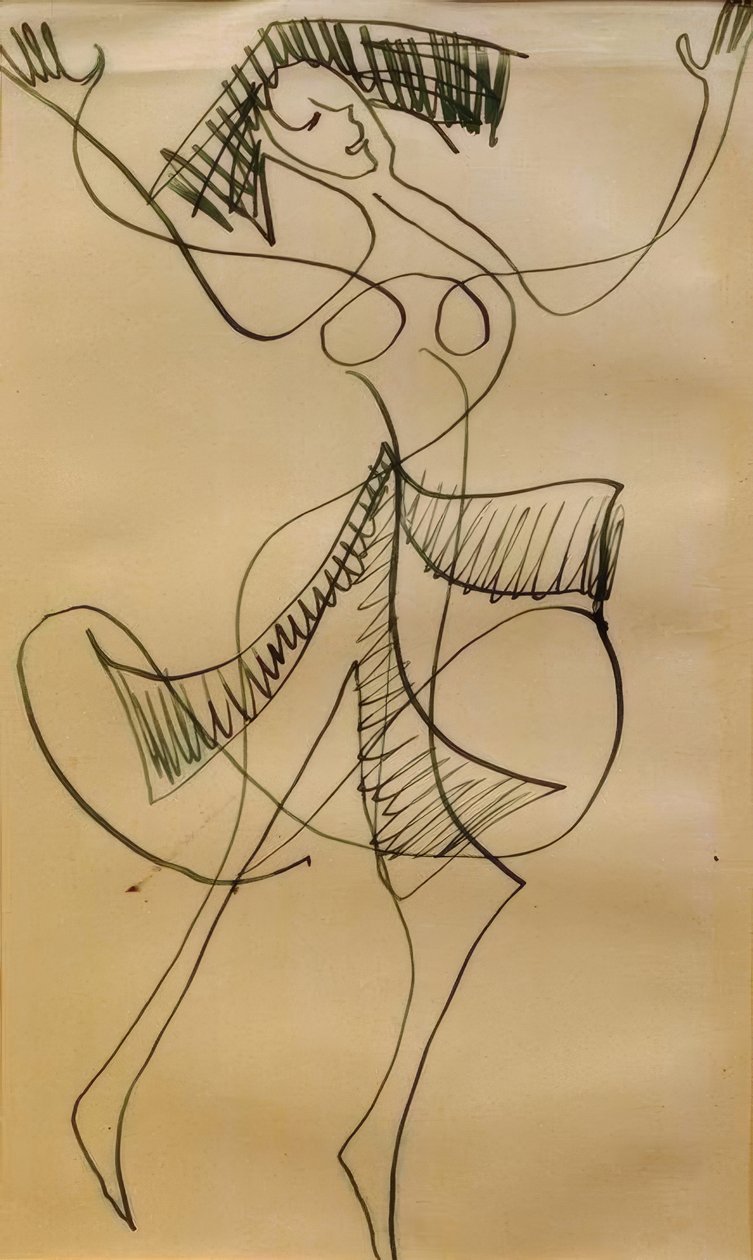 Danseuse extatique - Ernst Ludwig Kirchner