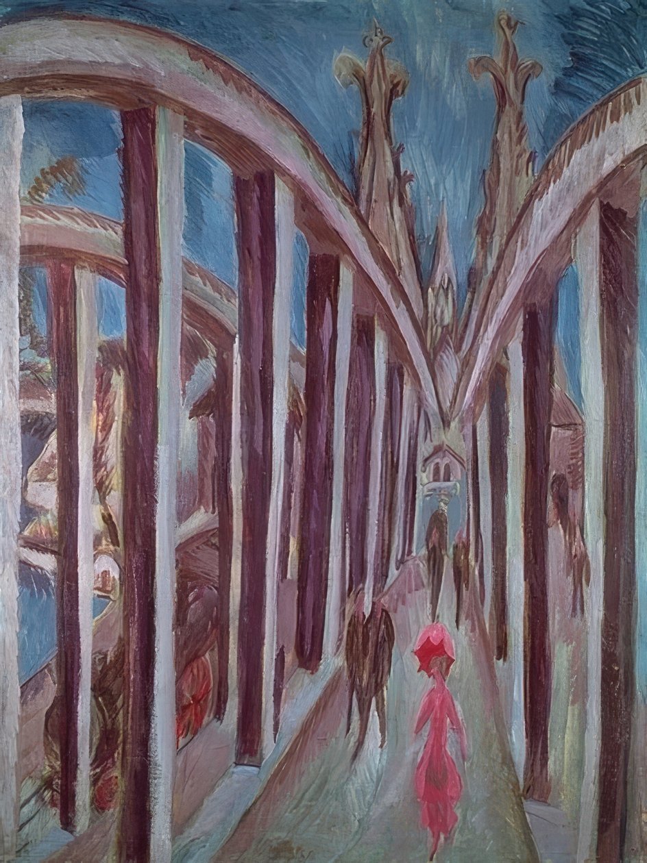 Pont du Rhin à Cologne. 1914 - Ernst Ludwig Kirchner