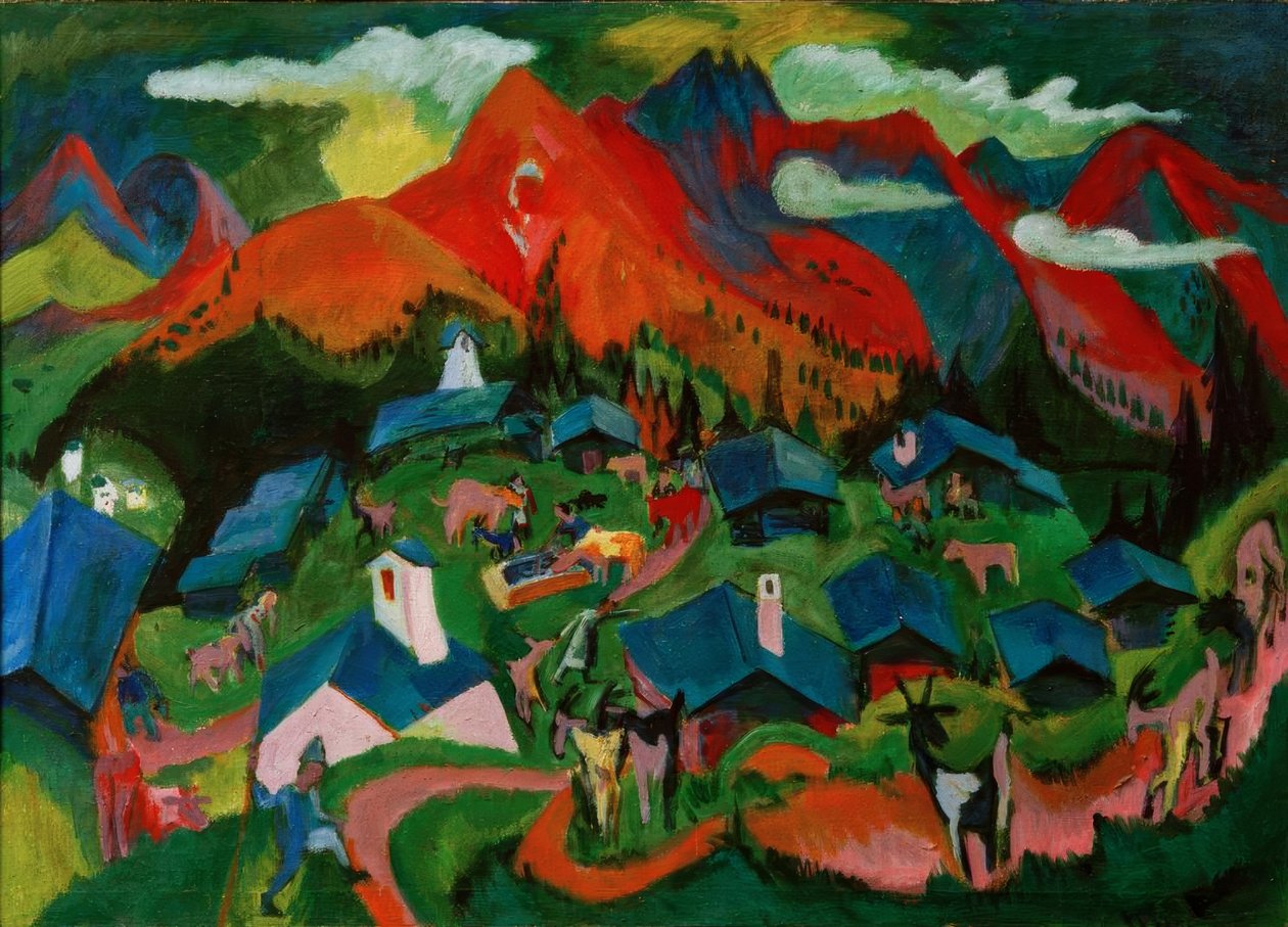 Retour des animaux, Stafelalp - Ernst Ludwig Kirchner
