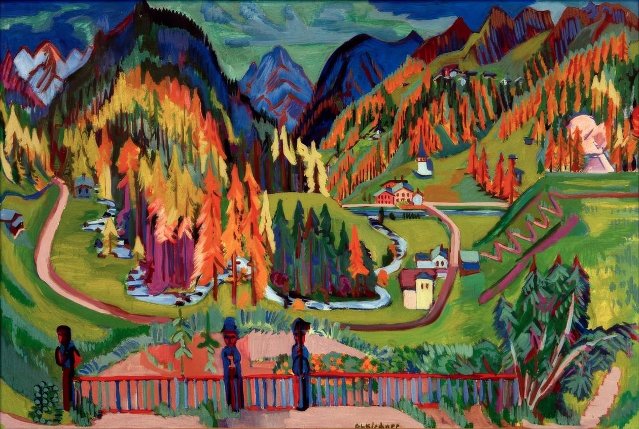 Vallée de Sertig en automne - Ernst Ludwig Kirchner