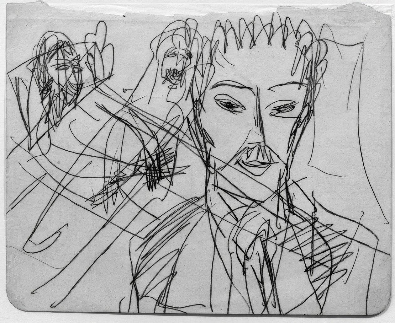 Esquisse pour La bête humaine - Ernst Ludwig Kirchner