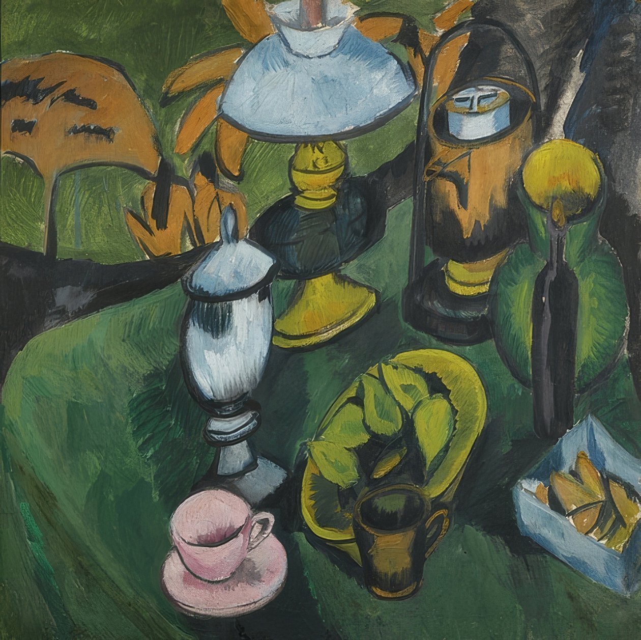 Nature morte avec lampe. Vers 1911 - Ernst Ludwig Kirchner