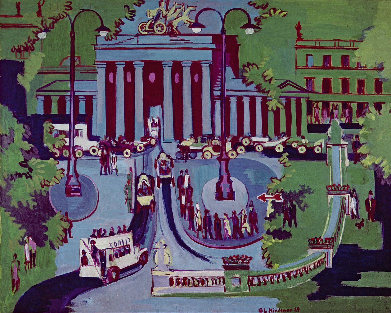 La Porte de Brandebourg, Berlin - Ernst Ludwig Kirchner