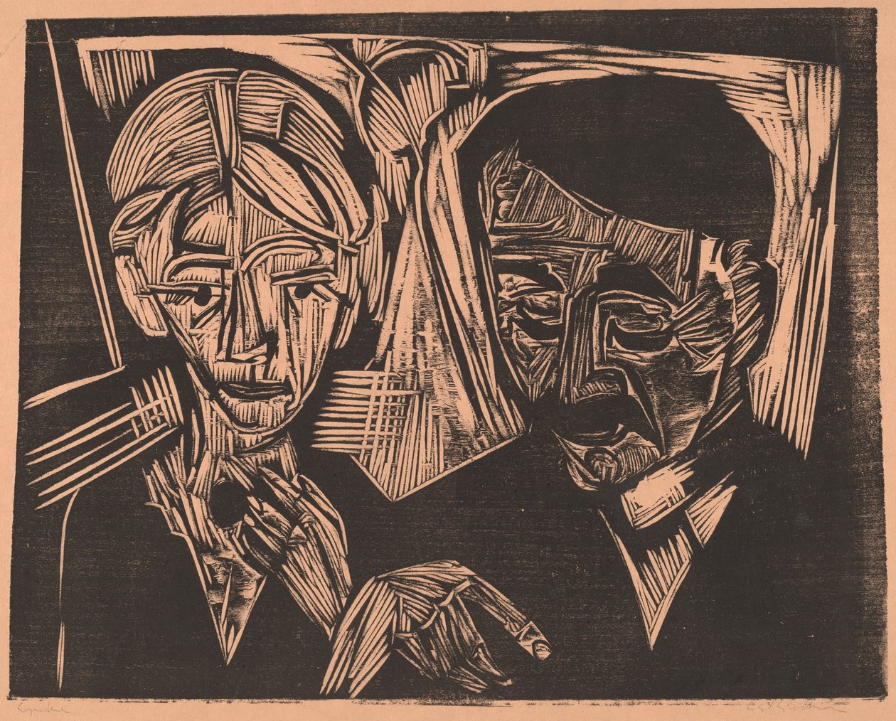 Le couple marié Müller - Ernst Ludwig Kirchner