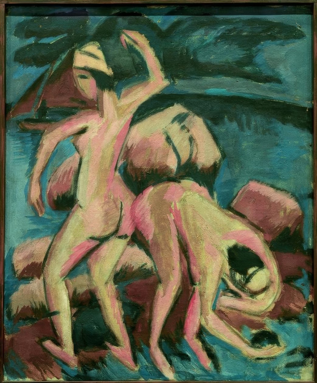 Deux baigneuses, Fehmarn - Ernst Ludwig Kirchner