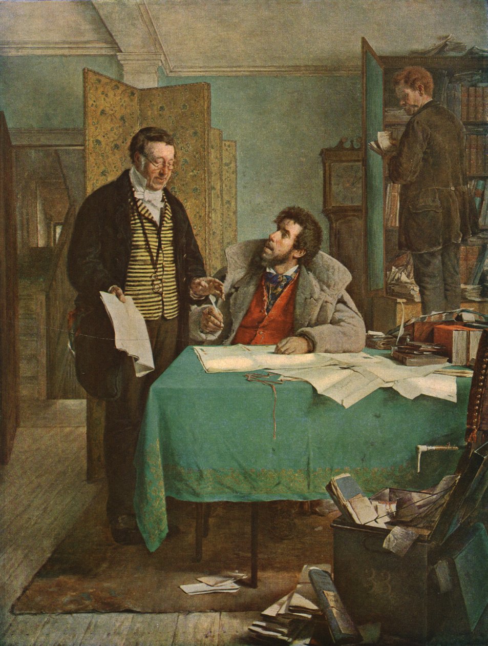 Signature du nouveau bail, 1868, vers 1930 - Erskine Nicol