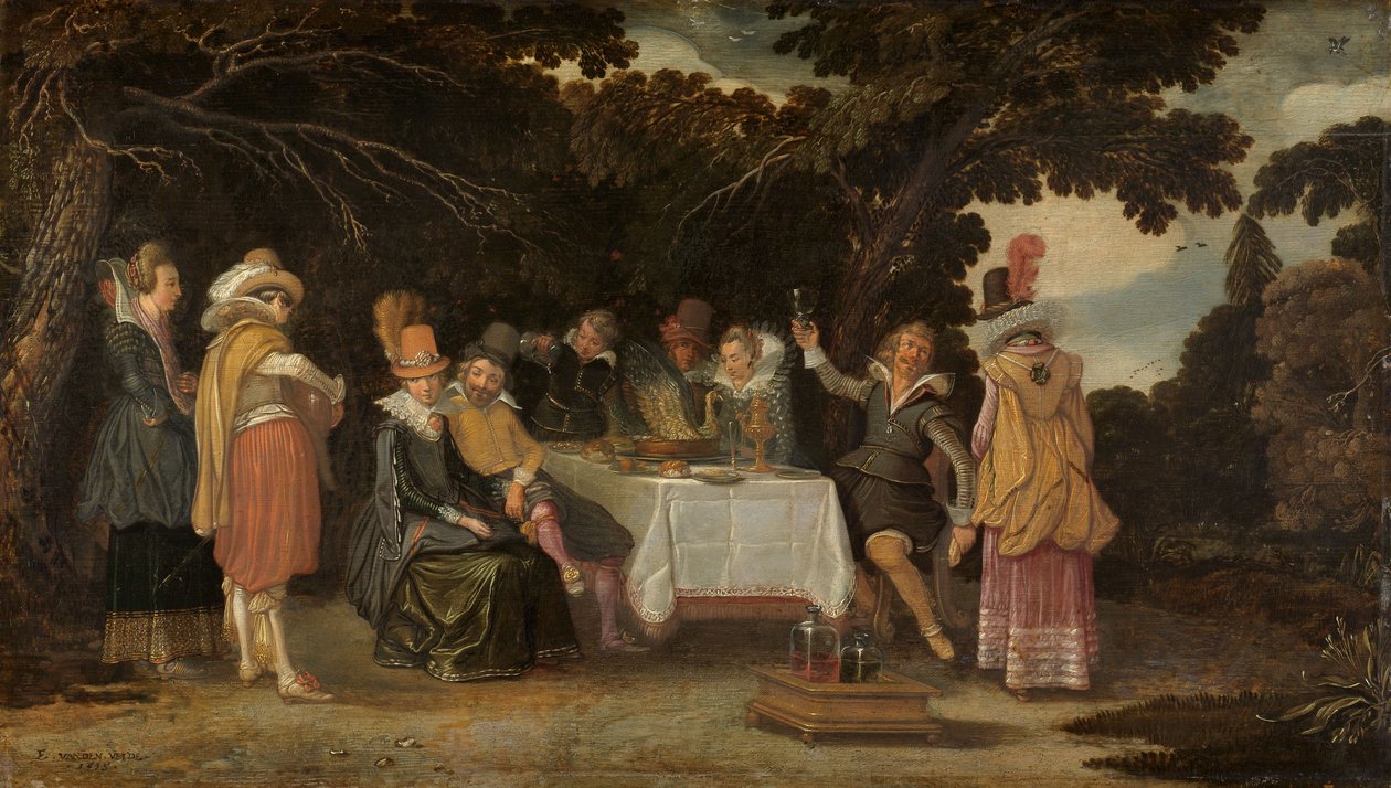 Fête en plein air - Esaias I van de Velde