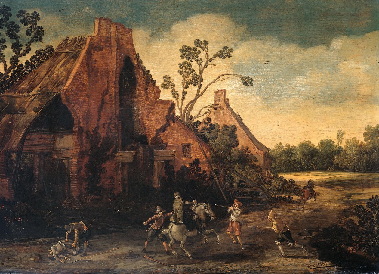 Le vol - Esaias van de Velde