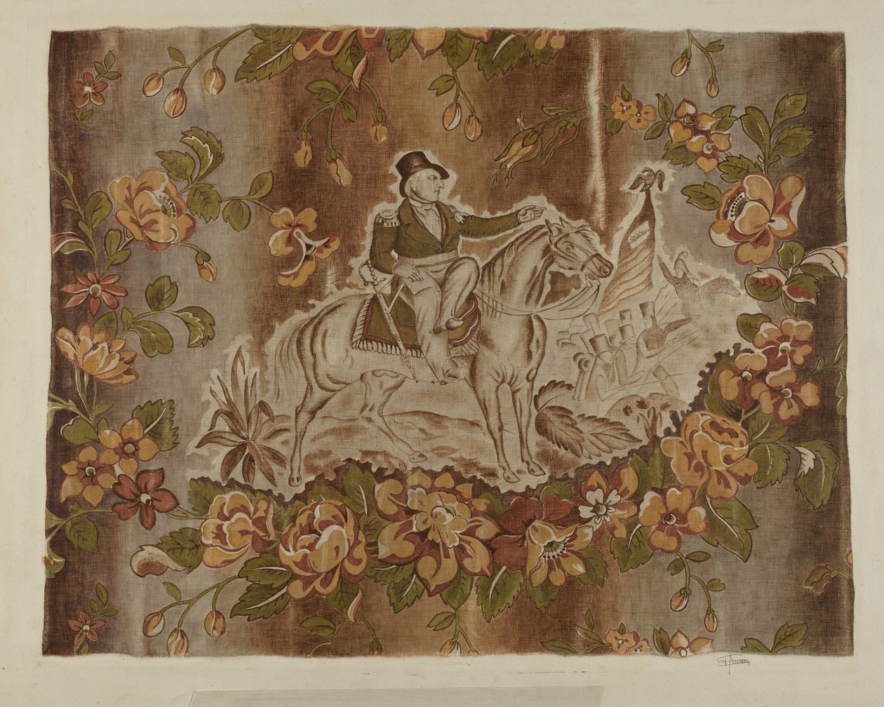 Textile imprimé historique, vers 1939 - Esther Hansen