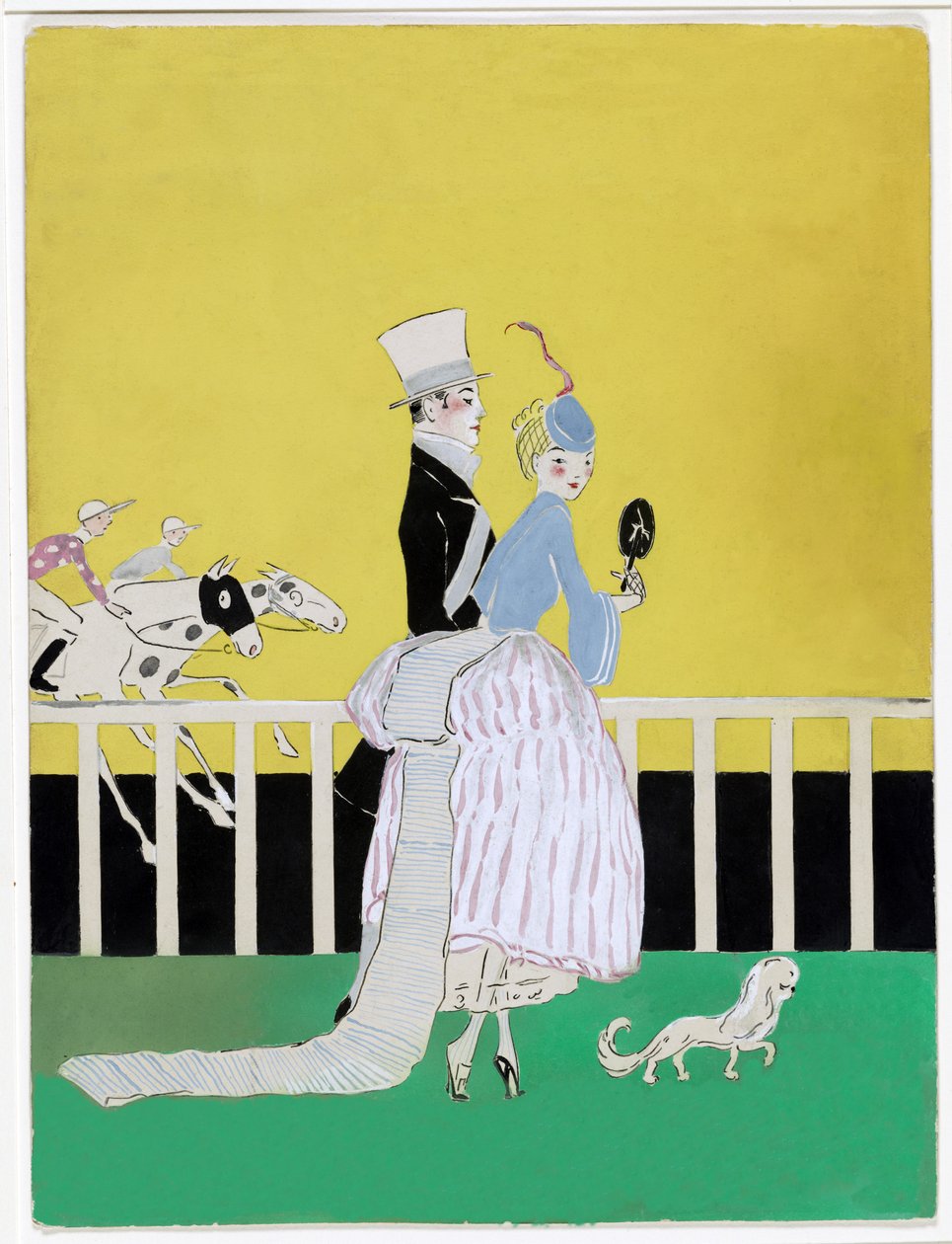Aux Courses, Couverture de Vanity Fair, août 1916 - Ethel McClellan Plummer