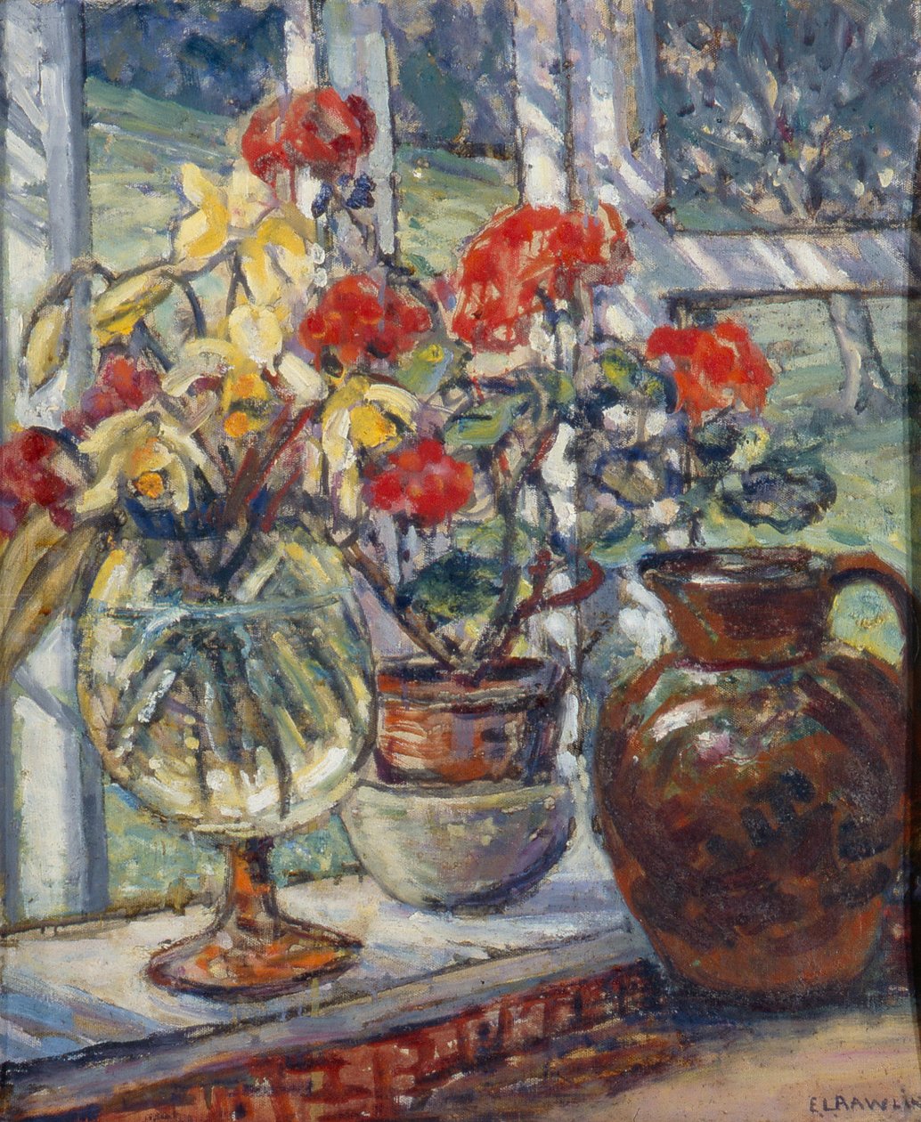 Géraniums - Ethel Louise Rawlins