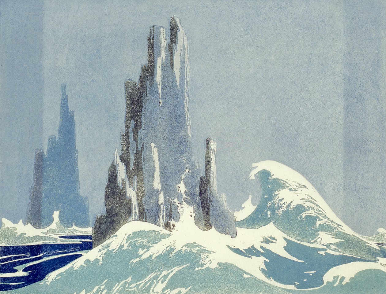 Rochers de la cathédrale, Tasmanie, 1939 - Ethleen Palmer