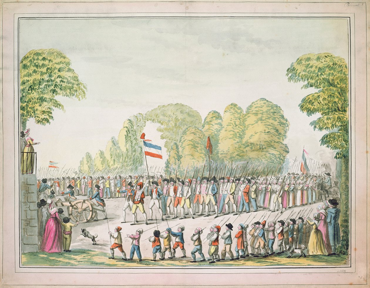 Procession révolutionnaire, c. 1789 - Etienne Bericourt