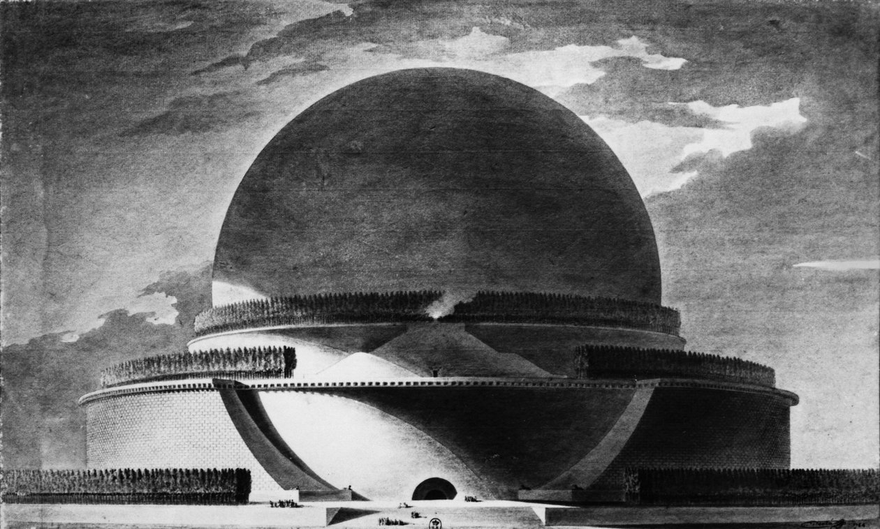 Conception pour le cénotaphe de Newton, 1764 - Etienne Louis Boullee