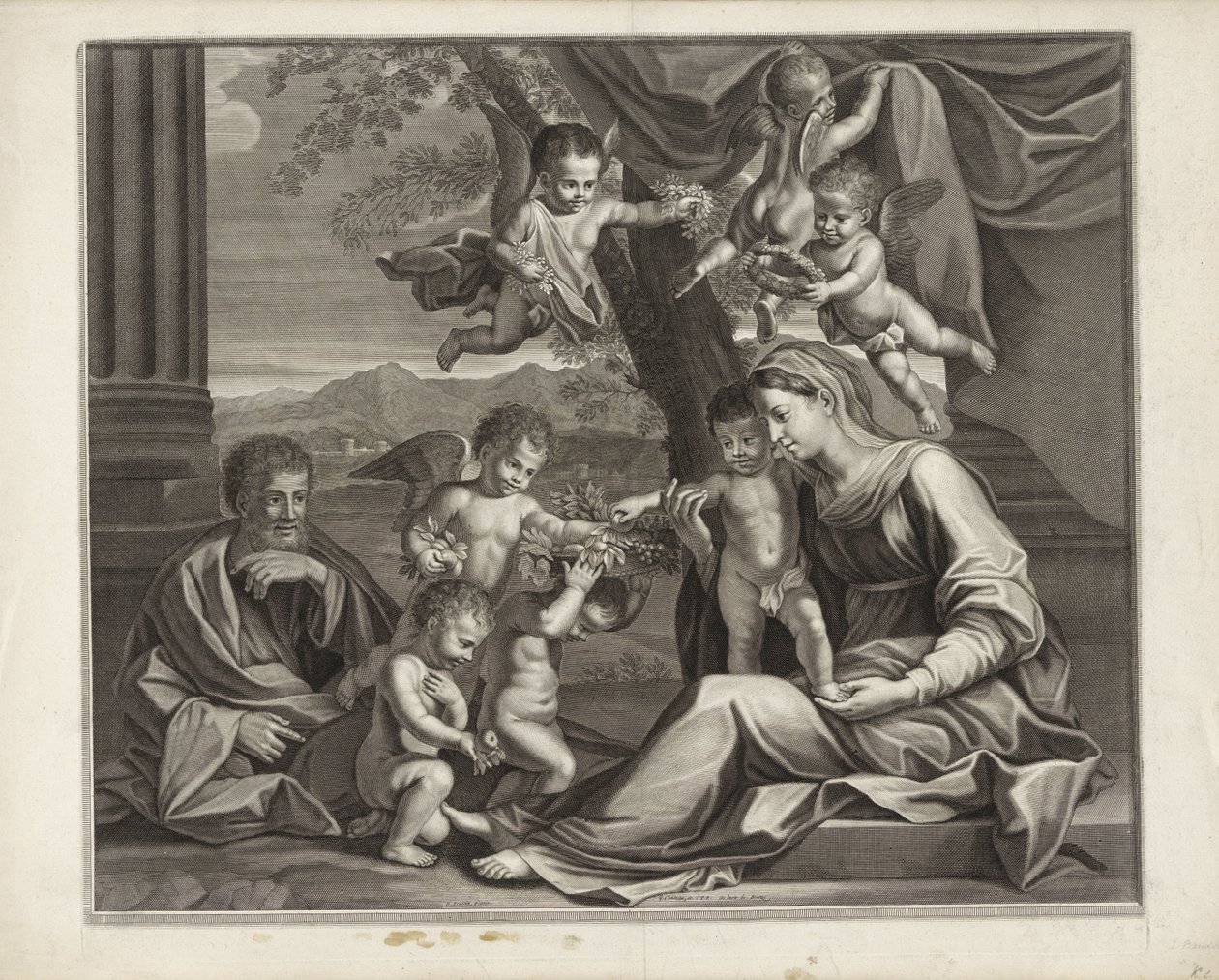 Sainte Famille avec putti - Etienne Baudet (possibly)