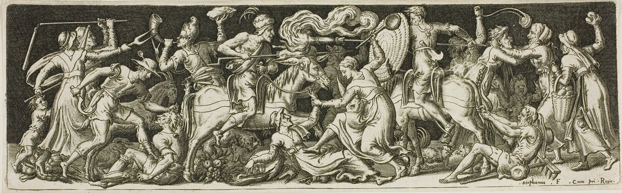 Bataille grotesque, de Combats et Triomphes - Etienne Delaune