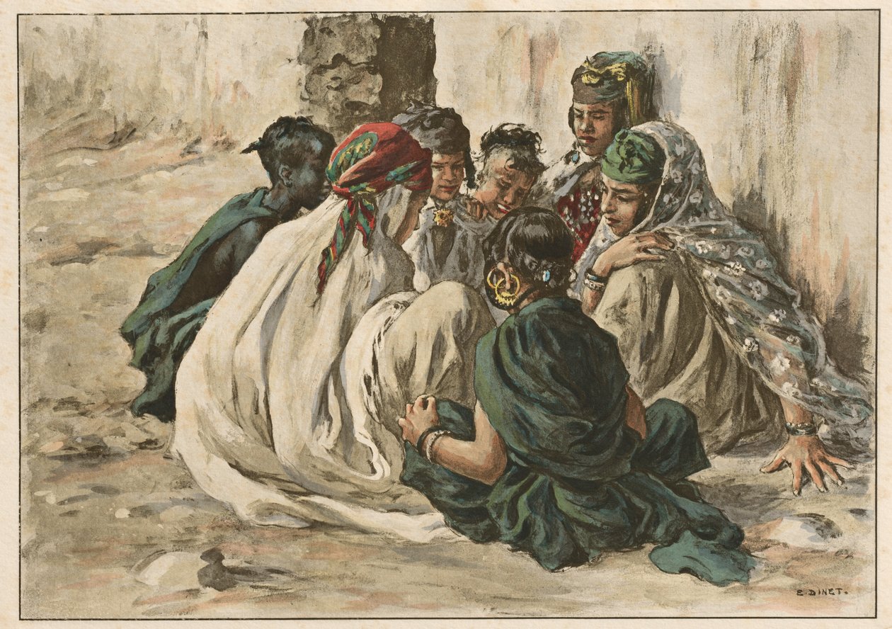 Jeux de Fillettes à Laghouat - Alphonse Etienne Dinet