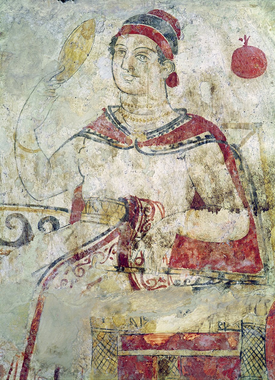Femme à sa toilette, détail d