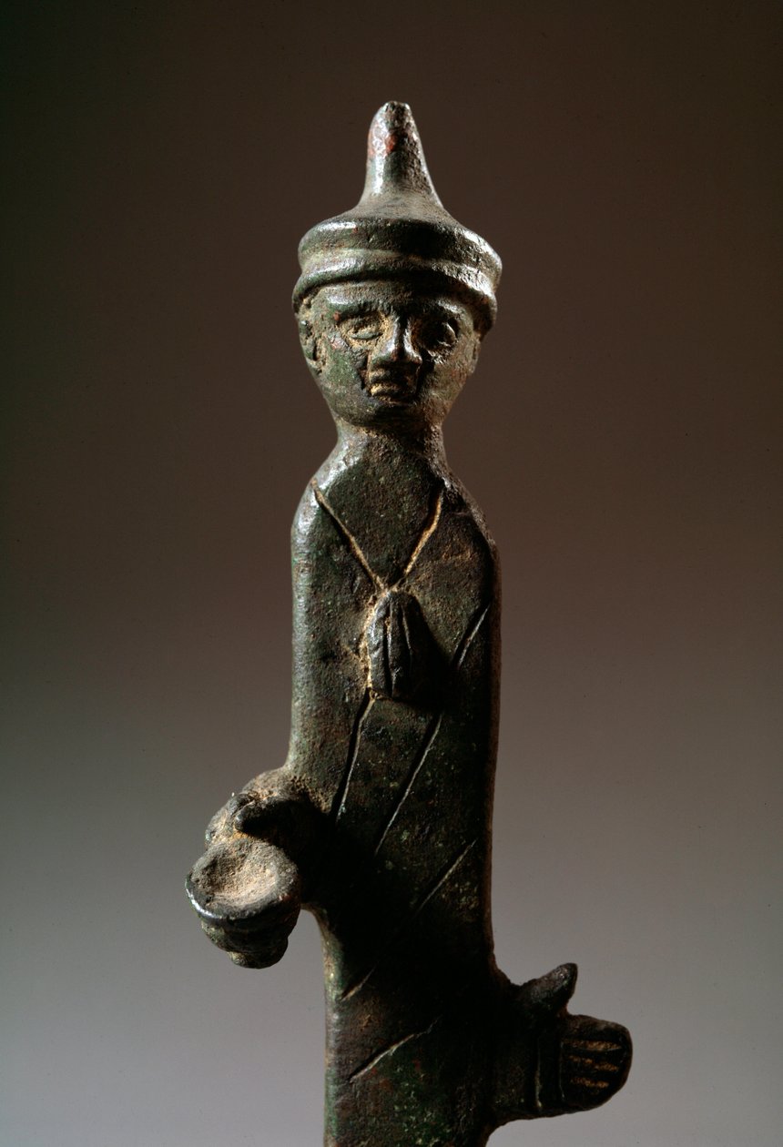 Haruspice, sculpture en bronze - Etruscan Etruscan