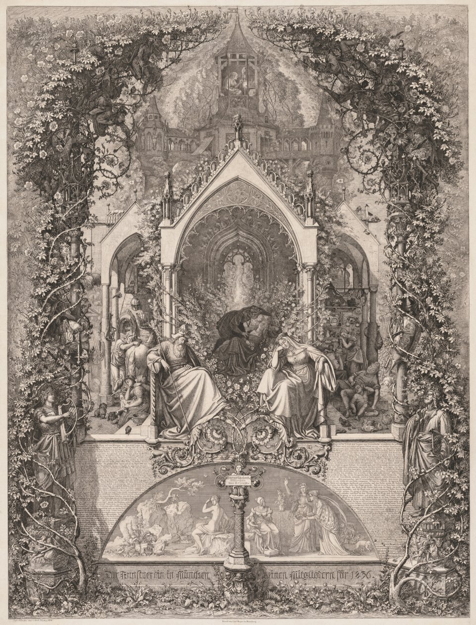 La Belle au bois dormant (Dornröschen) - Eugen Napoleon Neureuther