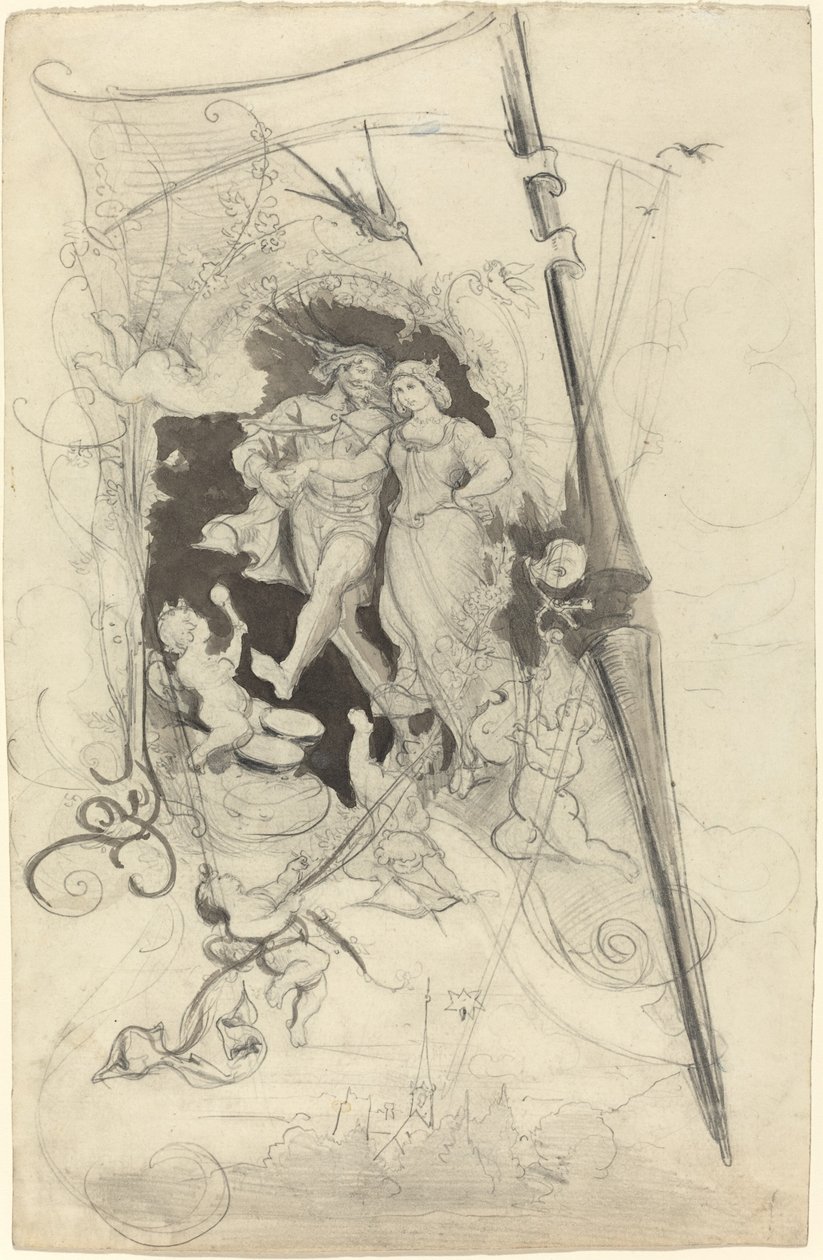 Le Joyeux Écuyer et sa Mariée - Eugen Napoleon Neureuther
