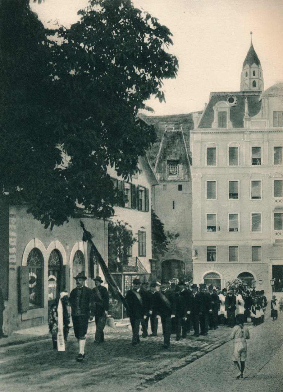 Procession funéraire, Merano, Tyrol du Sud, Italie, 1927 - Eugen Poppel