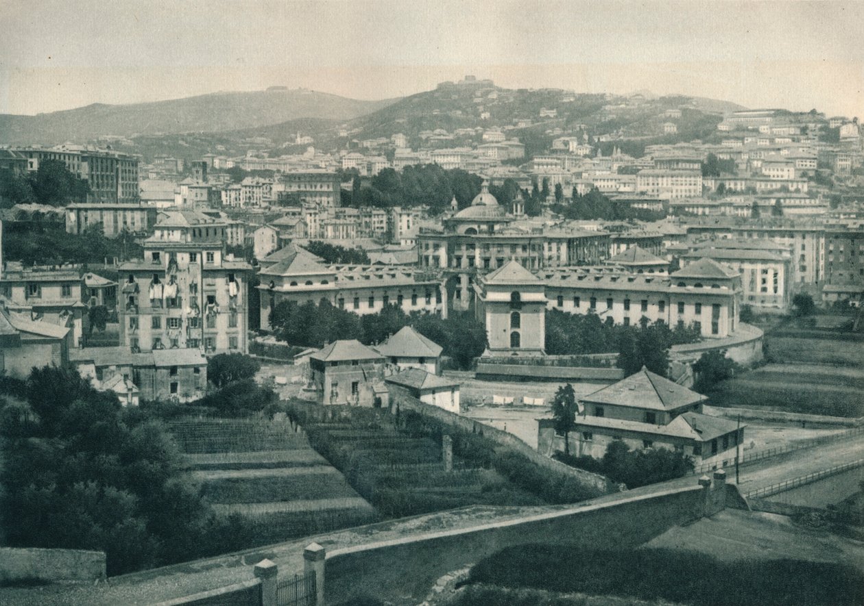 Vue de Gênes, Italie, 1927 - Eugen Poppel