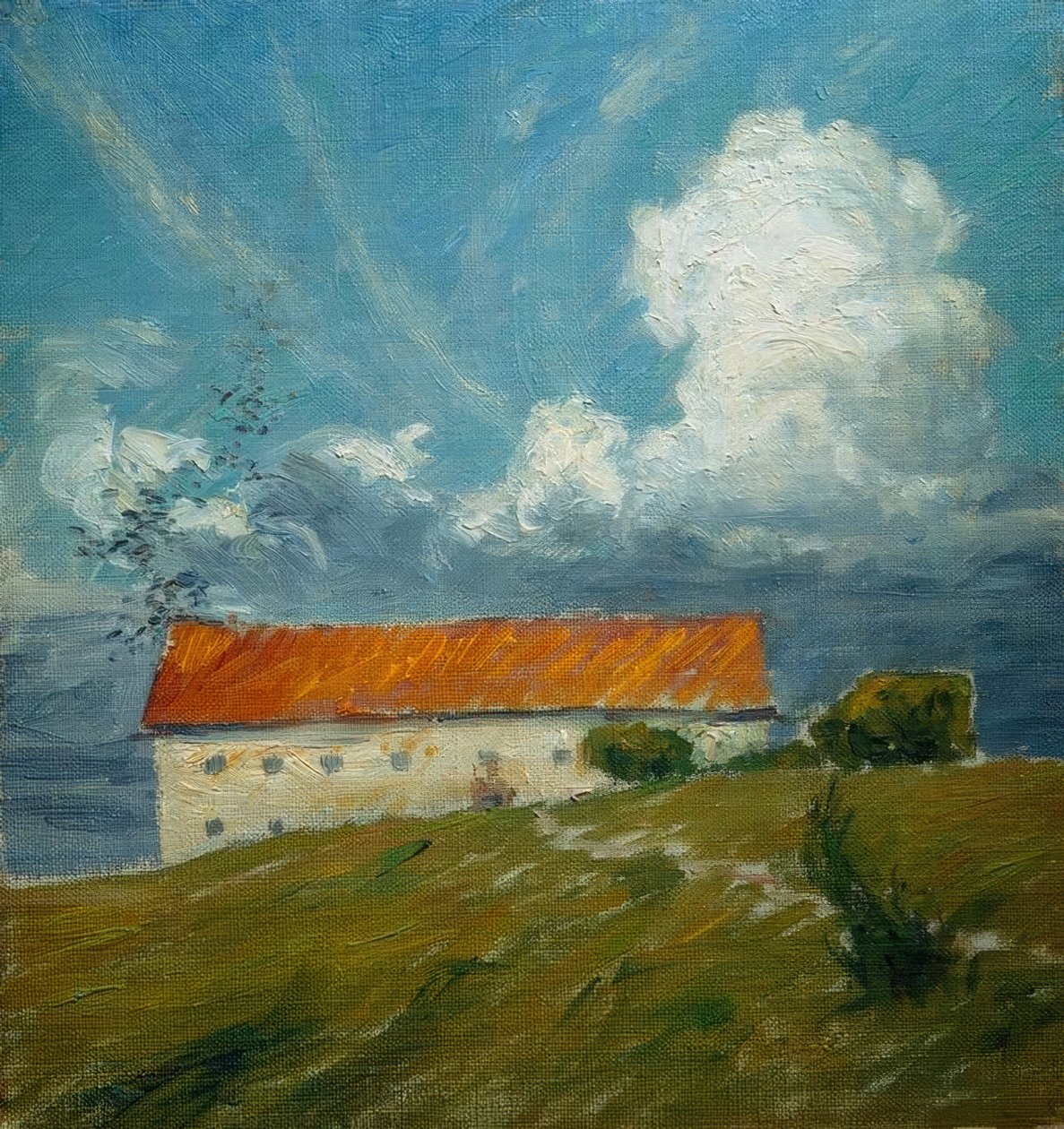 Le vieux château, Esquisse - Eugen Prinz von Schweden