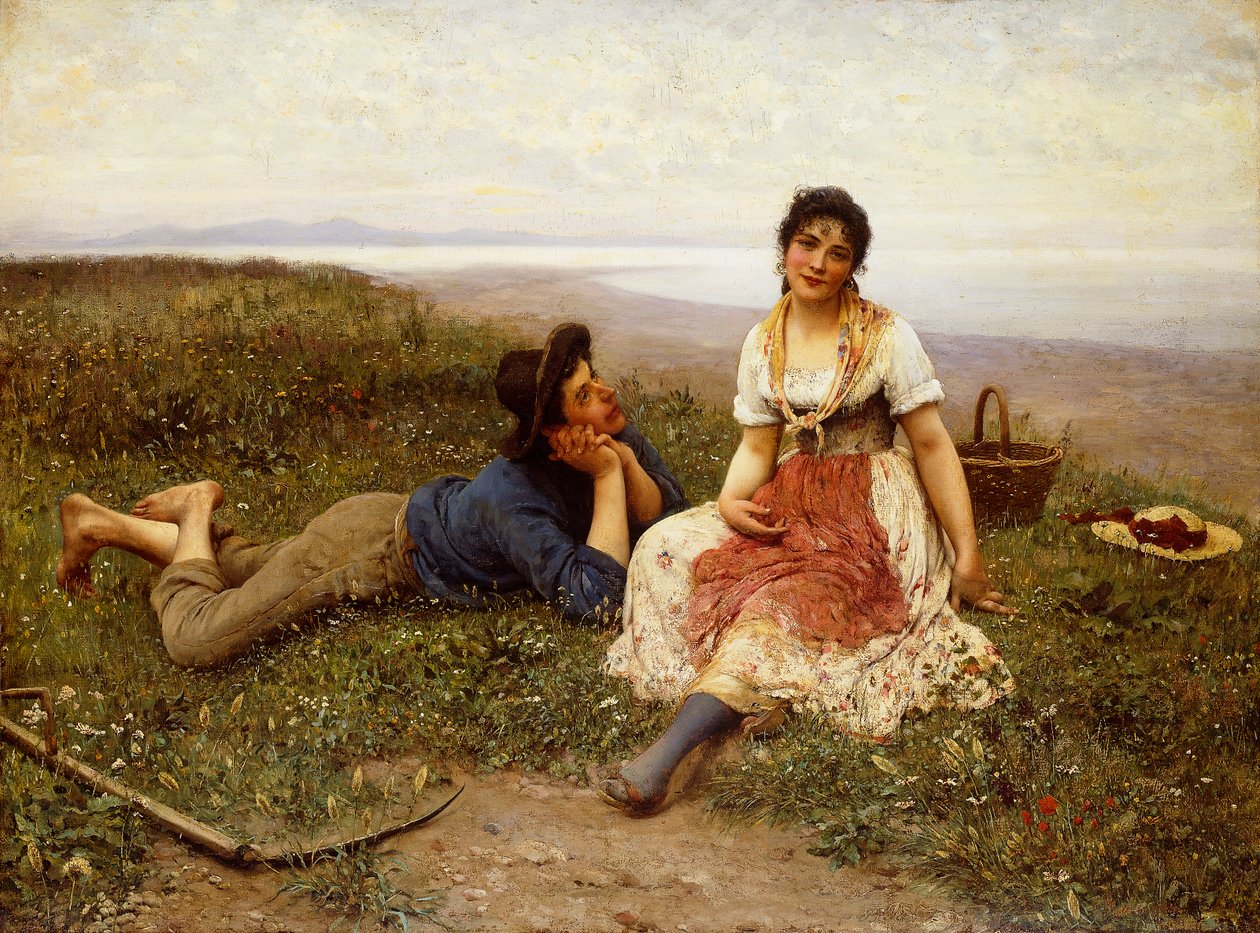 Flirt - Eugen von Blaas