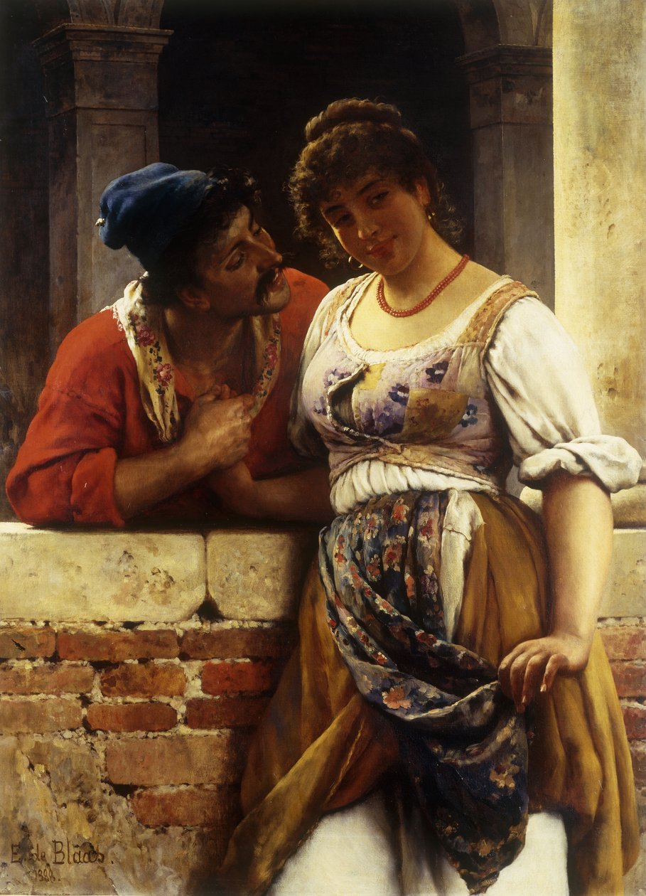 La Proposition, 1888 - Eugen von Blaas