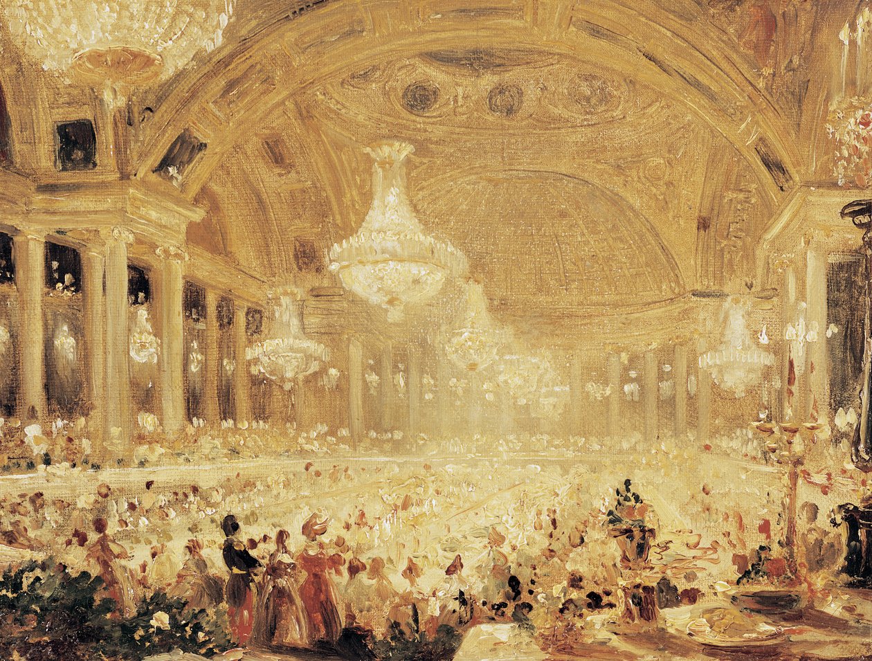 Dîner aux Tuileries - Eugene Emmanuel Viollet le Duc