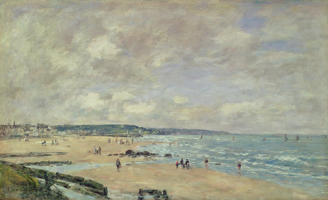 Plage à Trouville - Eugene Louis Boudin