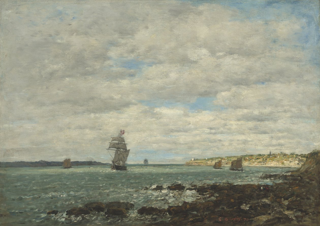 Côte de Bretagne, 1870 - Eugene Louis Boudin