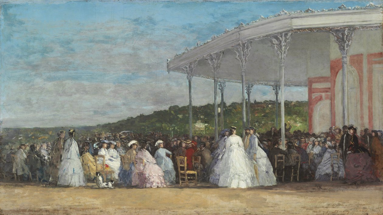 Concert au Casino de Deauville, 1865 - Eugene Louis Boudin