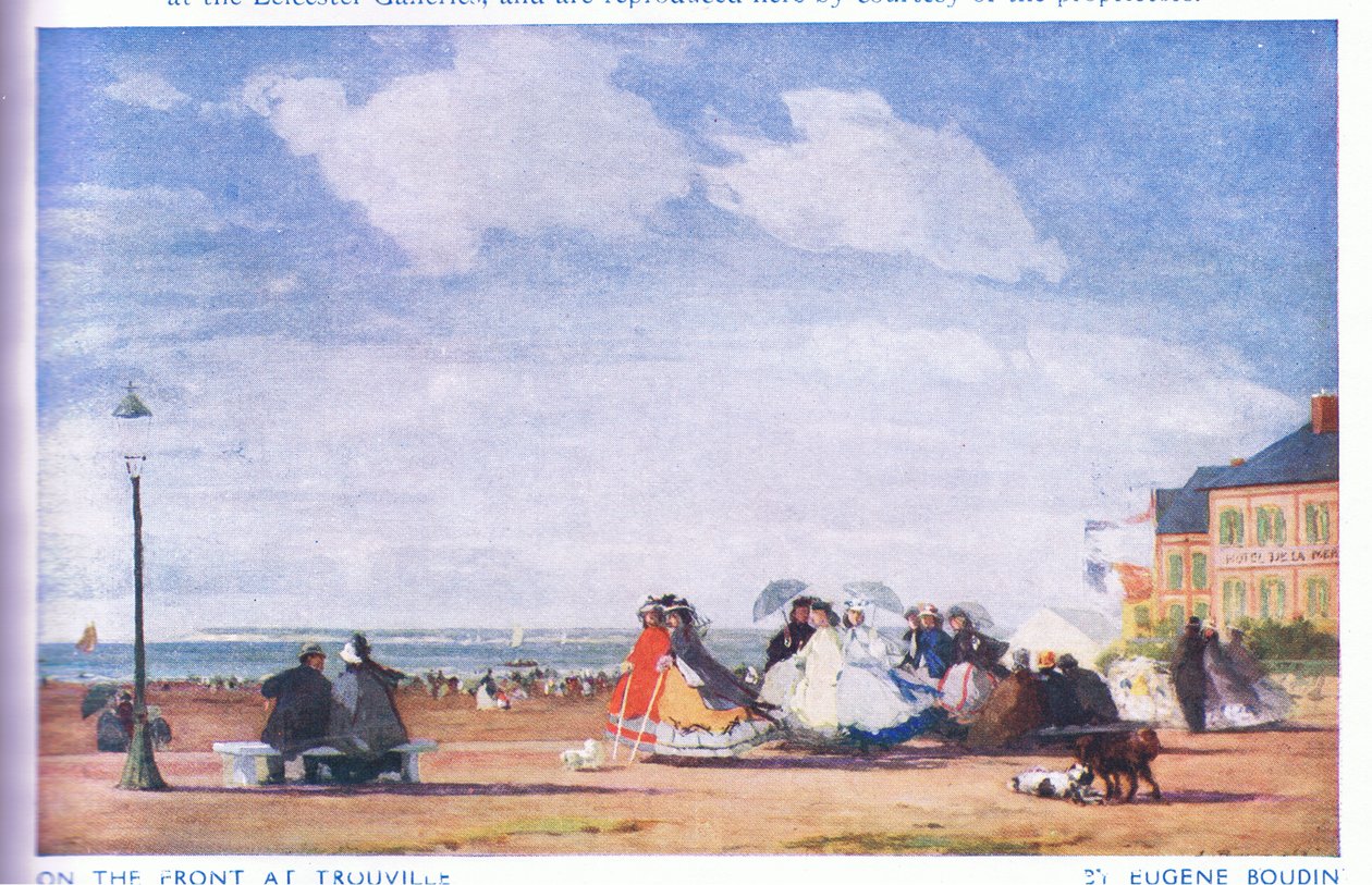 Sur le front à Trouville - Eugene Louis Boudin