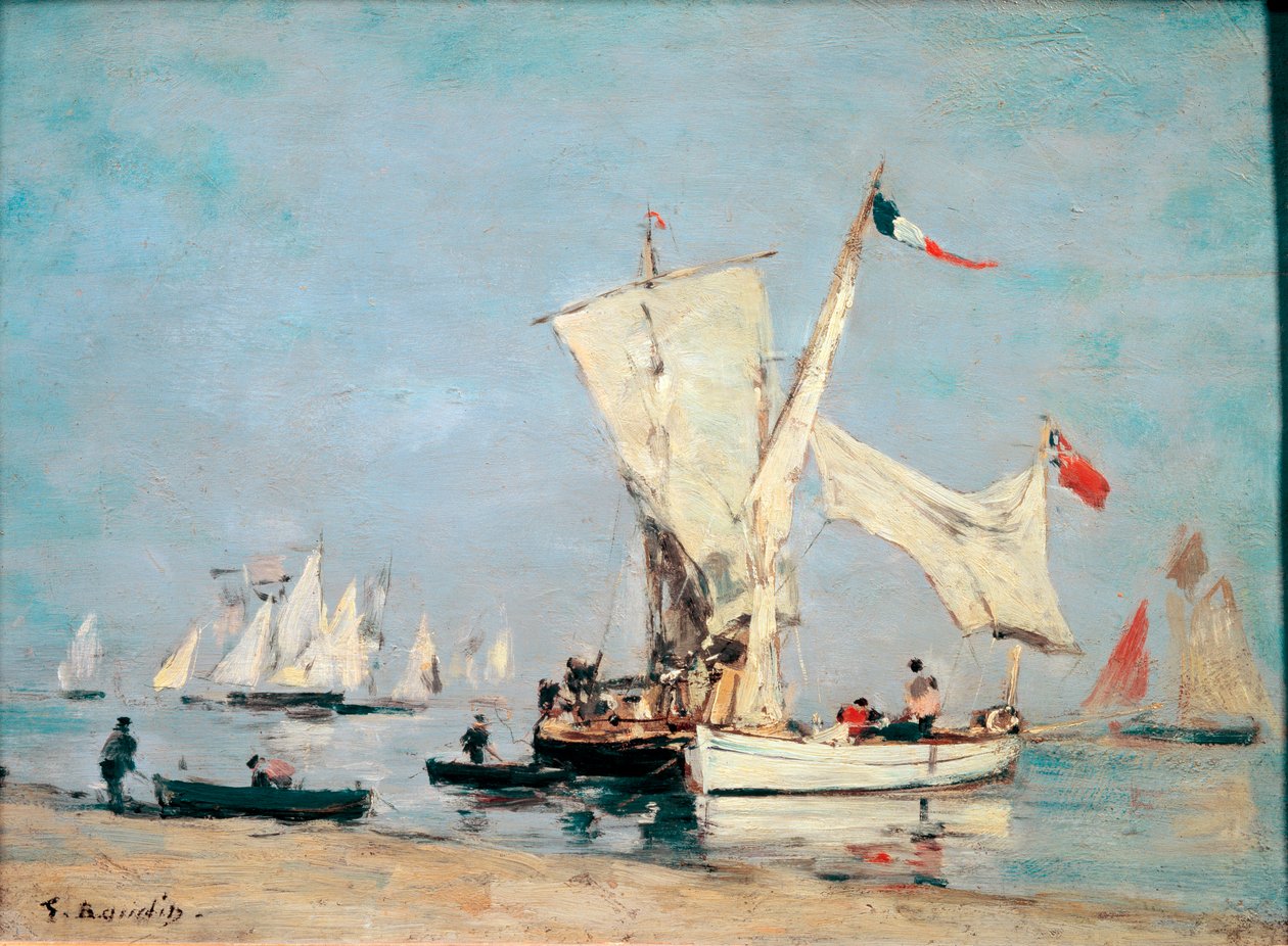 Voiliers, vers 1869 - Eugene Louis Boudin