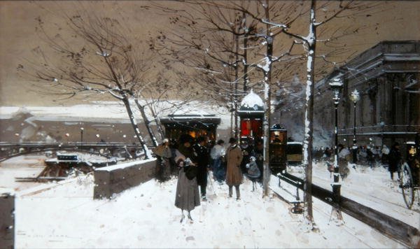 Quai de Seine - Eugene Galien Laloue