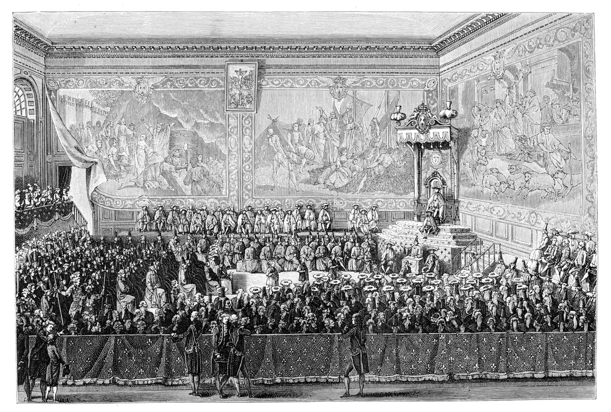 Réunion du Parlement, Versailles 1776, 1885 - Eugene Alexis Girardet