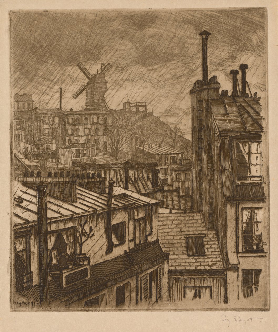 Montmartre, le Moulin de la Galette, 1897 - Eugene Bejot