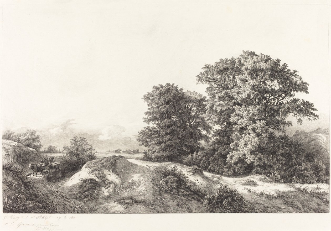Chênes dans les Vaux de Cernay - Eugene Bléry