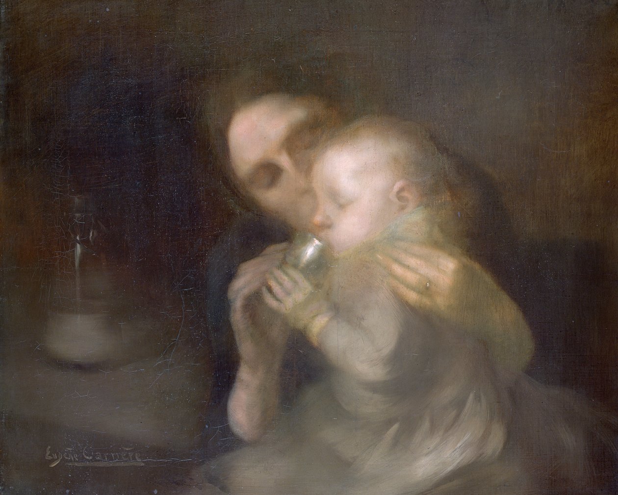 La Tasse en étain - Eugène Carrière