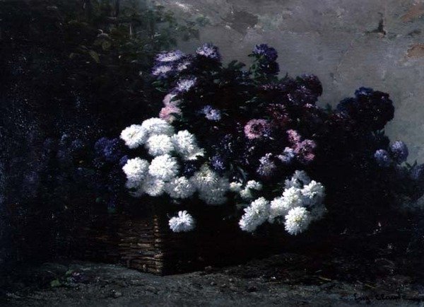 Le panier de fleurs - Eugene Claude