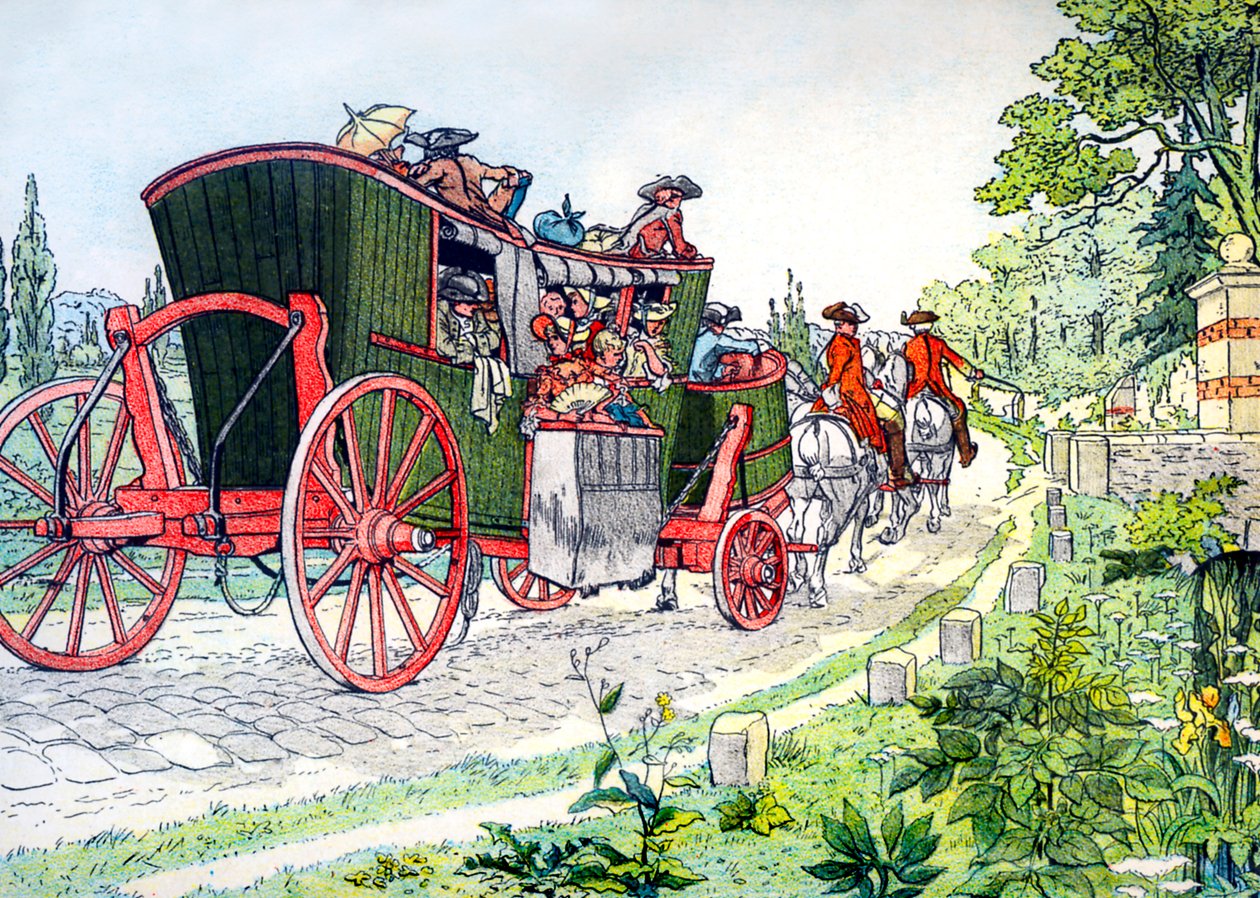 Diligence de Paris à Versailles - Eugene Courboin