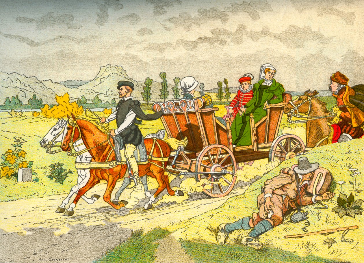 Vis-à-vis (carrosse) - première apparition - Eugene Courboin