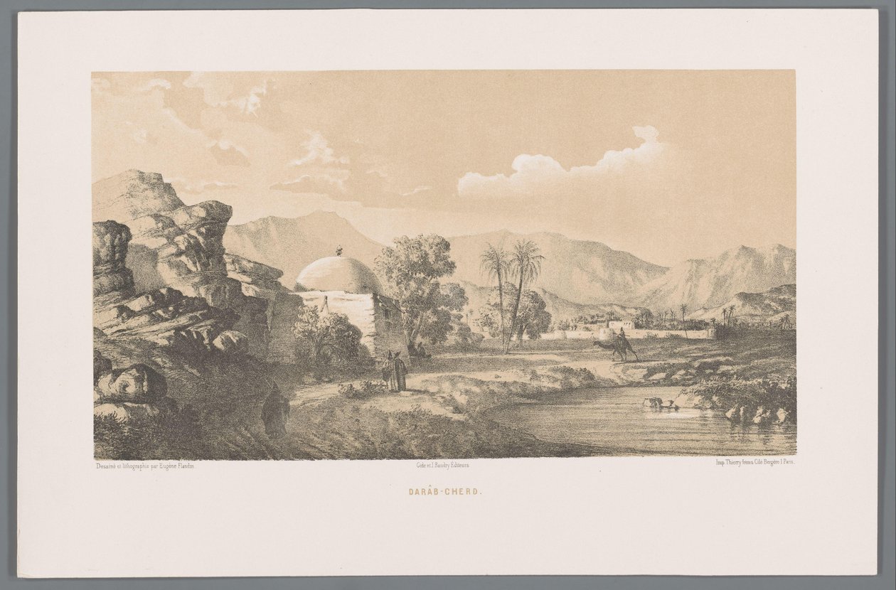 Vue de Darâbgerd - Eugene Flandin