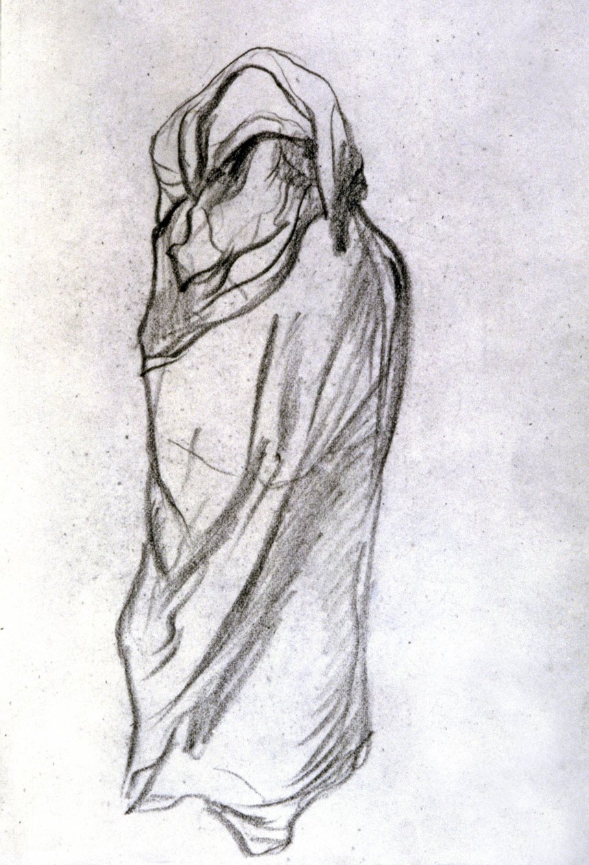 Femme voilée dans le Sahel - Eugène Fromentin