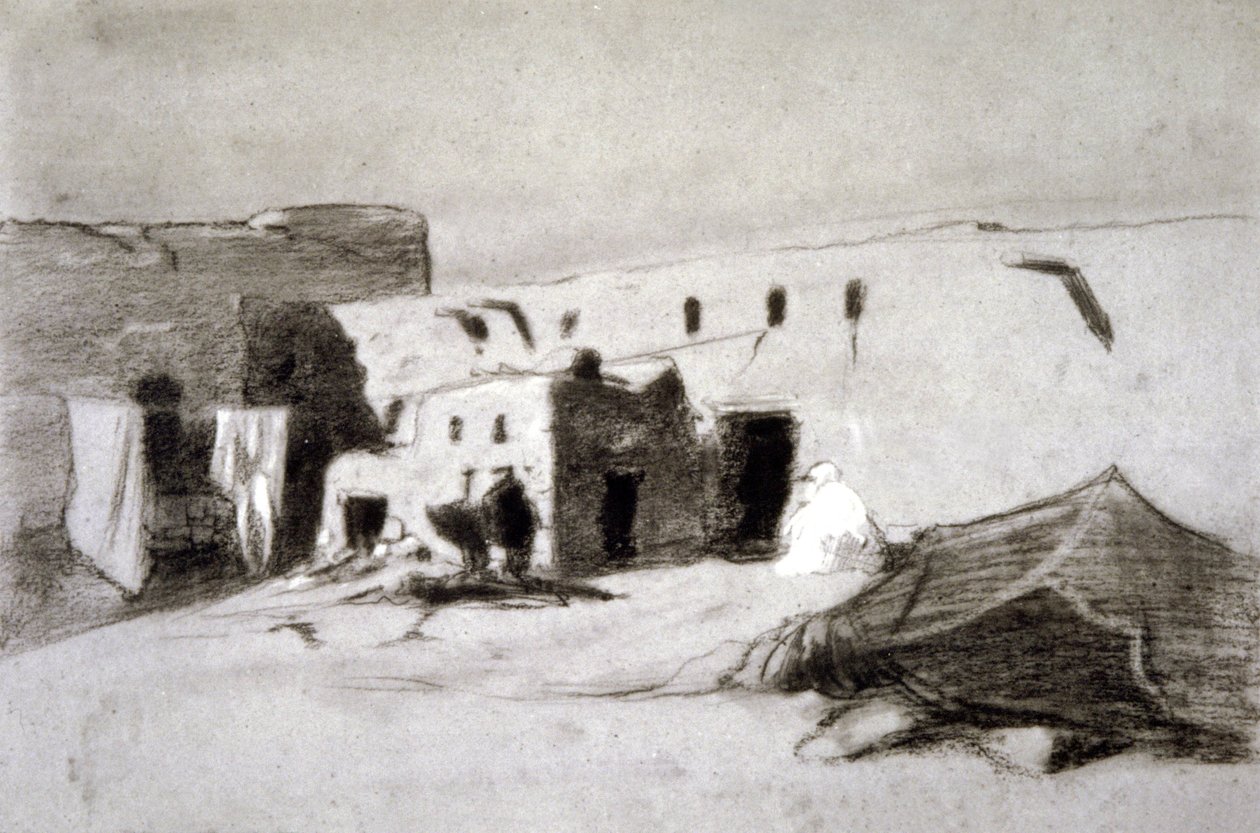 Village dans le Sahel - Eugène Fromentin