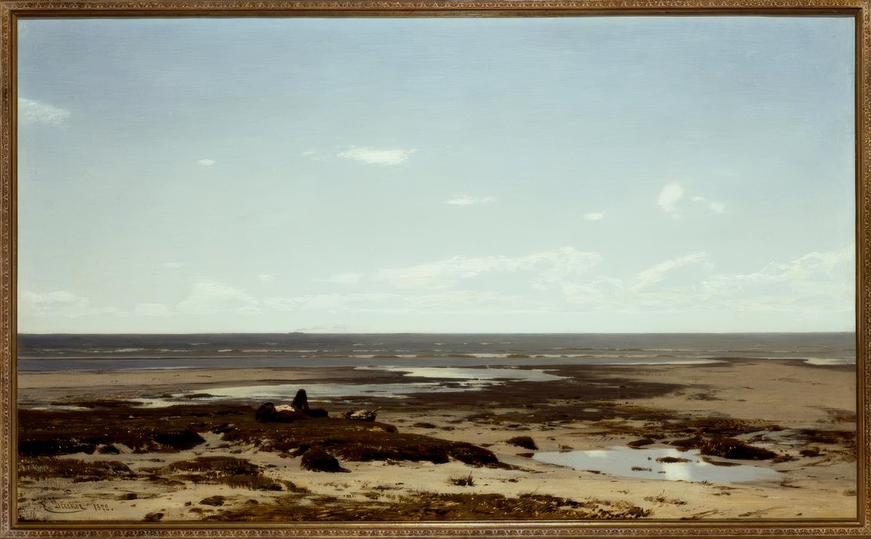 Sur la plage - Eugene Gustav Dücker