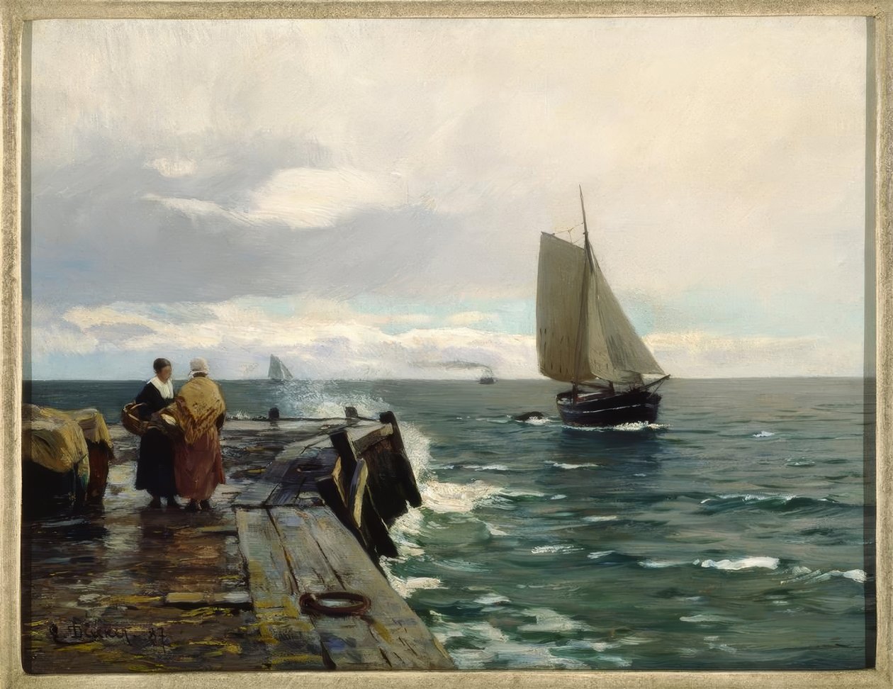 Sur la côte de la mer Baltique - Eugene Gustav Dücker